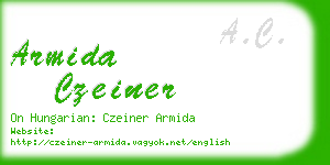 armida czeiner business card